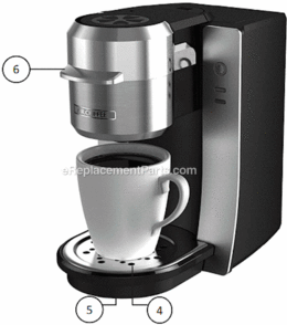 Page A Diagram and Parts List for BVMC-KG2FB  Mr Coffee Coffee Maker
